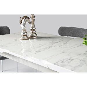 Yakamoz Alfa Mdf Mutfak Masa Sandalye Takımı 80x130cm