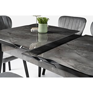 Yakamoz Banklı Mdf Mutfak Masa Sandalye Takımı 80x130cm