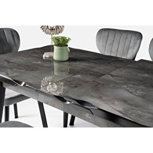 Yakamoz Banklı Mdf Mutfak Masa Sandalye Takımı 80x130cm
