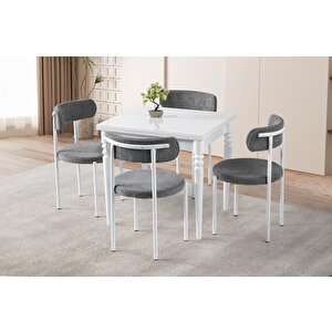 Pınar Alfa Açılır Mutfak Masa Sandalye Takımı 70x80