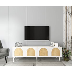 Ruudy Tv Sehpasi (alt Modül) Beyaz-safi̇rmeşe Beyaz