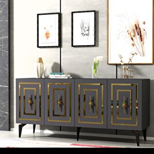 Viola Konsol Antrasit-altin Antrasit Gold