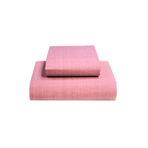 Ranforce Çift Kişilik Çarşaf Seti Pembe-240 X 260