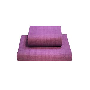 Ranforce Çift Kişilik Çarşaf Seti Mor-240 X 260