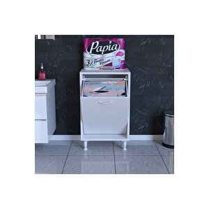 Söke 45 X 75 X 32,5 Cm Kirli Çamaşır Sepetli Banyo Dolabı