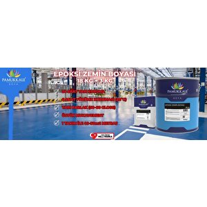 Pamukkale 4530 Solventli Epoksi Zemin Boyası 21 Kg Boncuk Mavi Ral 5017
