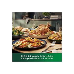 Hd9880/90 Airfryer 7000 Serisi Xxl Connected, Gıda Termometreli, 2 Kg, 8.3 L Kapasite, Connected