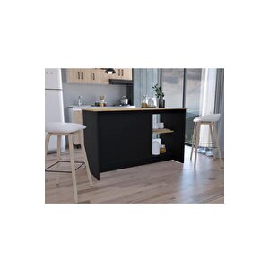 Bengi Mutfak Adası - Antrasit-150 Cm-oturma Alanlı-masa
