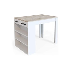 Infınıty Mutfak Adası Mutfak Masası Beyaz-120 Cm
