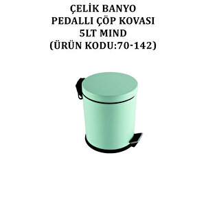 Çelik Banyo Pedallı Çöp Kovası 5lt Mind (model No: 70-142)