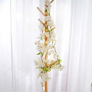 Yapay Çiçek Bahardalı 180cm Dolanabilen Model Japon Kiraz Çiçeği Beyaz