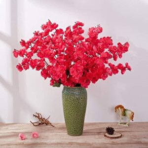 Yapay Çiçek Bahardalı Japon Kiraz Çiçeği 7 Dallı 57cm Fuşya