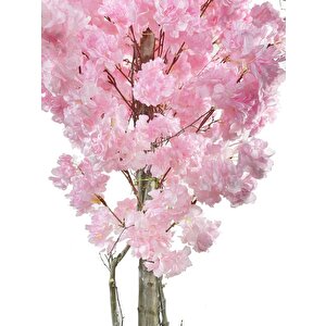Yapay Ağaç Japon Kiraz Çiçeği Bahardalı Ağacı Sakura Çiçeği Pembe 180cm