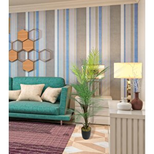 Yapay Ağaç Areka Ağacı Palmiye Ağacı Salon Bitkisi Doğal Palmiye Lifi Gövde 130 Cm 20 Yaprak