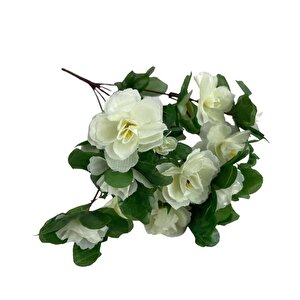 Yapay Çiçek Beyaz Açelya Demeti 7 Dallı 33*20cm