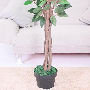 Yapay Ağaç 2 Gövdeli Yeşil Benjamin170 Cm 1.kalite Yapay Çiçek Dekoru