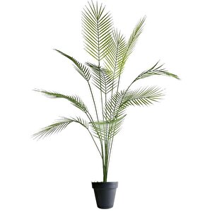 Yapay Ağaç Areka Ağacı Palmiye Ağacı Salon Bitkisi Yapay Areka 130 Cm 12 Yaprak
