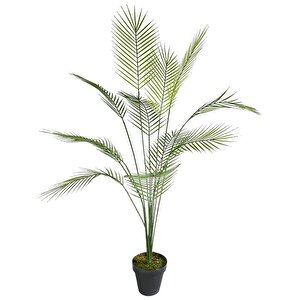 Yapay Ağaç Areka Ağacı Palmiye Ağacı Salon Bitkisi Yapay Areka 130 Cm 12 Yaprak