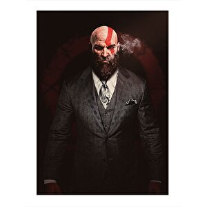 God Of War Hediyelik Ahşap Tablo 35cm X50cm 35x50 cm