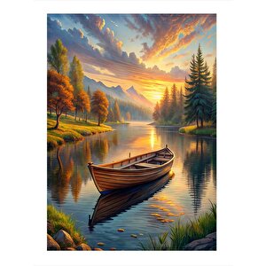 Göldeki Sandal Hediyelik Mdf Tablo 25cmx 35cm 25x35 cm
