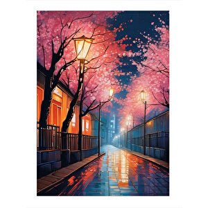 Ağaçlı Yol Mdf Tablo 25cmx 35cm 25x35 cm