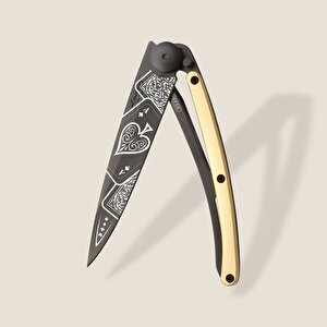 Deejo 37g, Yellow Gold Gilded / Good Luck Çakı