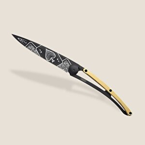 Deejo 37g, Yellow Gold Gilded / Good Luck Çakı
