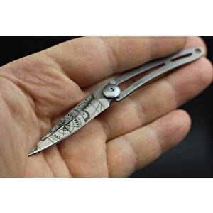 Deejo 15g, Pocket Knife, Titanium Naked, Terra Incognita, Cable Çakı