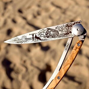 Deejo 37g, Olive Wood / Van Life Çakı