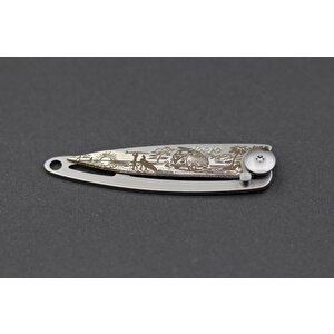 Deejo 15g, Pocket Knife, Titanium, Van Life Çakı