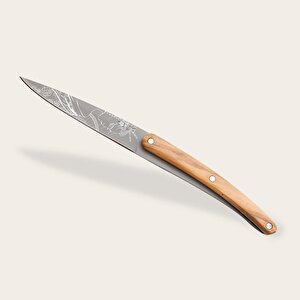 2 Deejo Paring Knives, Olive And Coral Wood / Japonese Bıçak Seti