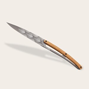 6 Deejo Steak Knives, Olive Wood / Art Déco Bıçak Seti