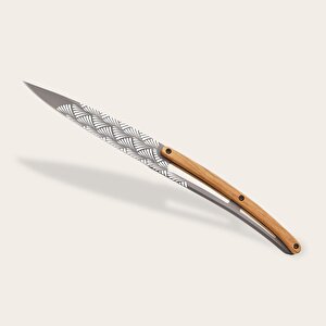 6 Deejo Steak Knives, Olive Wood / Art Déco Bıçak Seti
