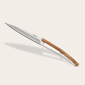 6 Deejo Steak Knives Serrated, Olive Wood Bıçak Seti