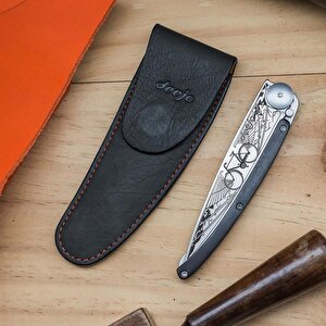37g Belt Leather Sheath, Mocca Çakı Kılıfı