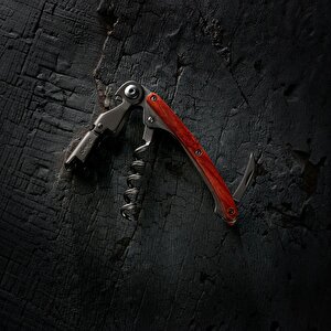 Deejo Waiter's Knife, Coral Wood Tirbuşon