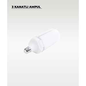 24w 3 Kanatlı Pervane Led Ampul 6500k (beyaz Işık)
