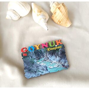 Magnet Antalya Göynük Kanyonu Ahşap Mıknatıslı Buzdolabı Süsü