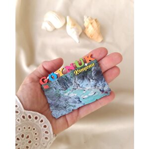 Magnet Antalya Göynük Kanyonu Ahşap Mıknatıslı Buzdolabı Süsü