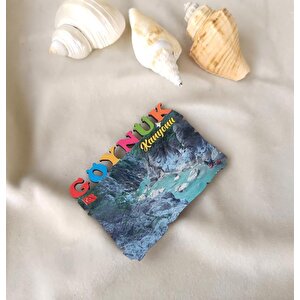 Magnet Antalya Göynük Kanyonu Ahşap Mıknatıslı Buzdolabı Süsü