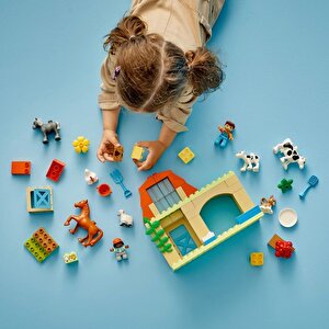 Lego Duplo 10416 Kasabası Çiftlikte Hayvanların Bakımı (74 Parça)
