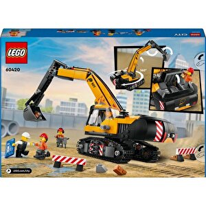 City 60420 Sarı İnşaat Ekskavatörü (633 Parça)