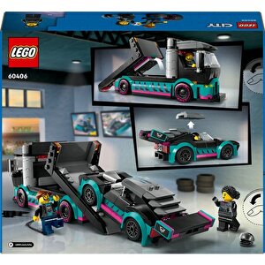 Lego City 60406 Yarış Arabası Ve Araba Taşıyıcı Kamyon (328 Parça)