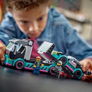 Lego City 60406 Yarış Arabası Ve Araba Taşıyıcı Kamyon (328 Parça)