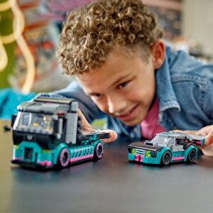 Lego City 60406 Yarış Arabası Ve Araba Taşıyıcı Kamyon (328 Parça)
