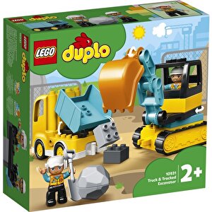 Lego Duplo 10931 İnşaat Kamyonu Ve Paletli Kazıcı (20 Parça)