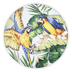 Pera Papağanlar Ahşap Tablo 80x80 Cm Ak.fw0027