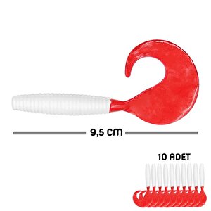 Savage Yumy 9.5 Cm Kırmızı-beyaz Silikon Kurt 10'lu (460-o-18095)