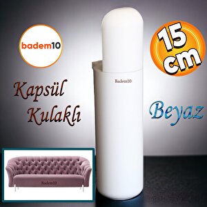 Kapsül Mobilya Yükseltici Sehpa Kanepe Tv Ünitesi Koltuk Ayağı Baza Ayakları Mat Beyaz 15 Cm