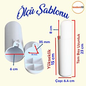 Kapsül Mobilya Yükseltici Sehpa Kanepe Tv Ünitesi Koltuk Ayağı Baza Ayakları Mat Beyaz 15 Cm